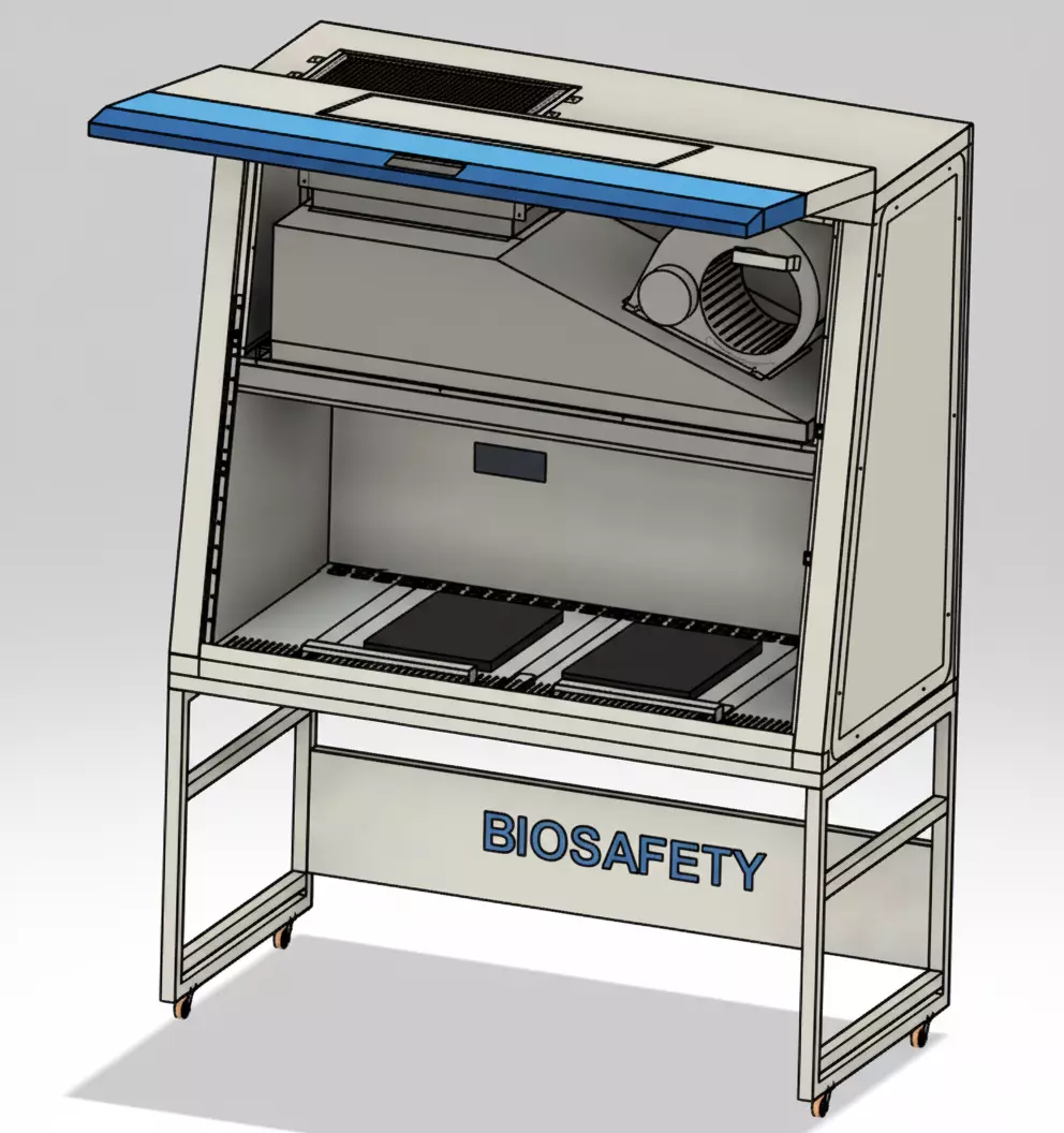 Biosafety Cabinet 6ft Vertical Laminar Flow 3D model_4