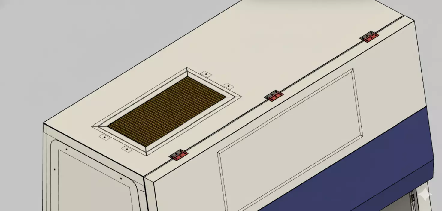 Biosafety Cabinet 6ft Vertical Laminar Flow 3D model_5