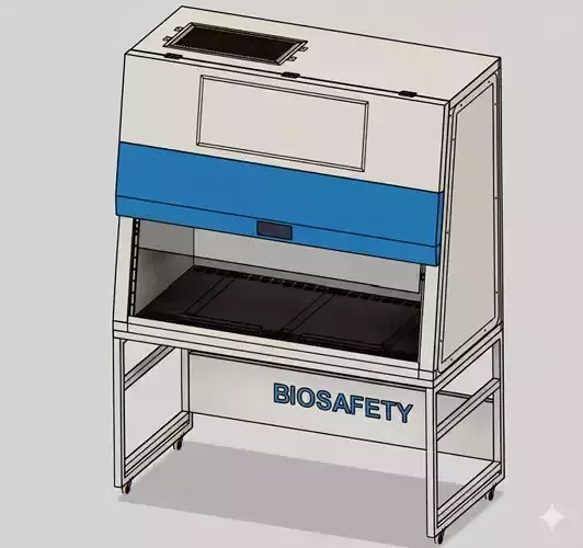 Biosafety Cabinet 6ft Vertical Laminar Flow 3D model Biosafety Cabinet 6ft Vertical Laminar Flow 3D model