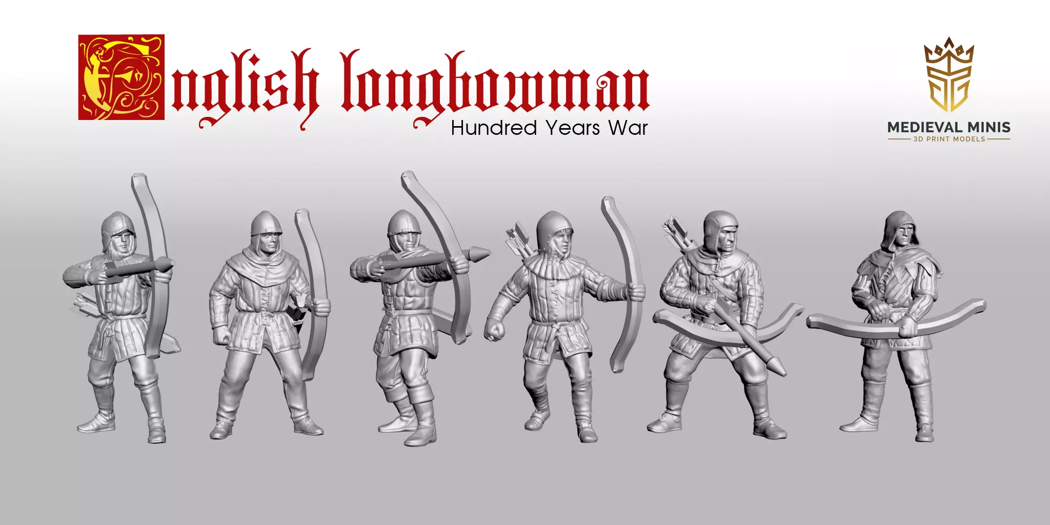 English longbowman 1 3D print model_0