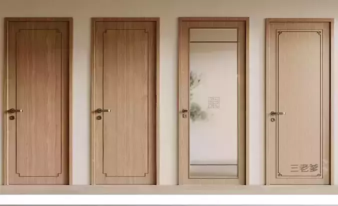 Wooden-door Single-door Bedroom-door Glass-door Bathroom-door