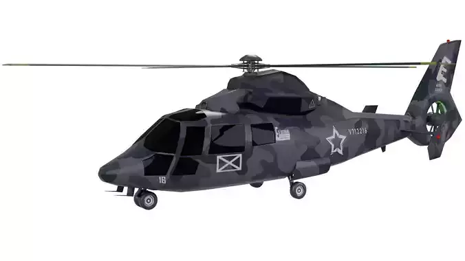 Dolphin Helicopter  Harbin Z-9 3D model