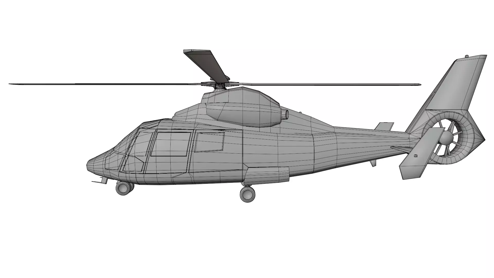 Dolphin Helicopter  Harbin Z-9 3D model_10