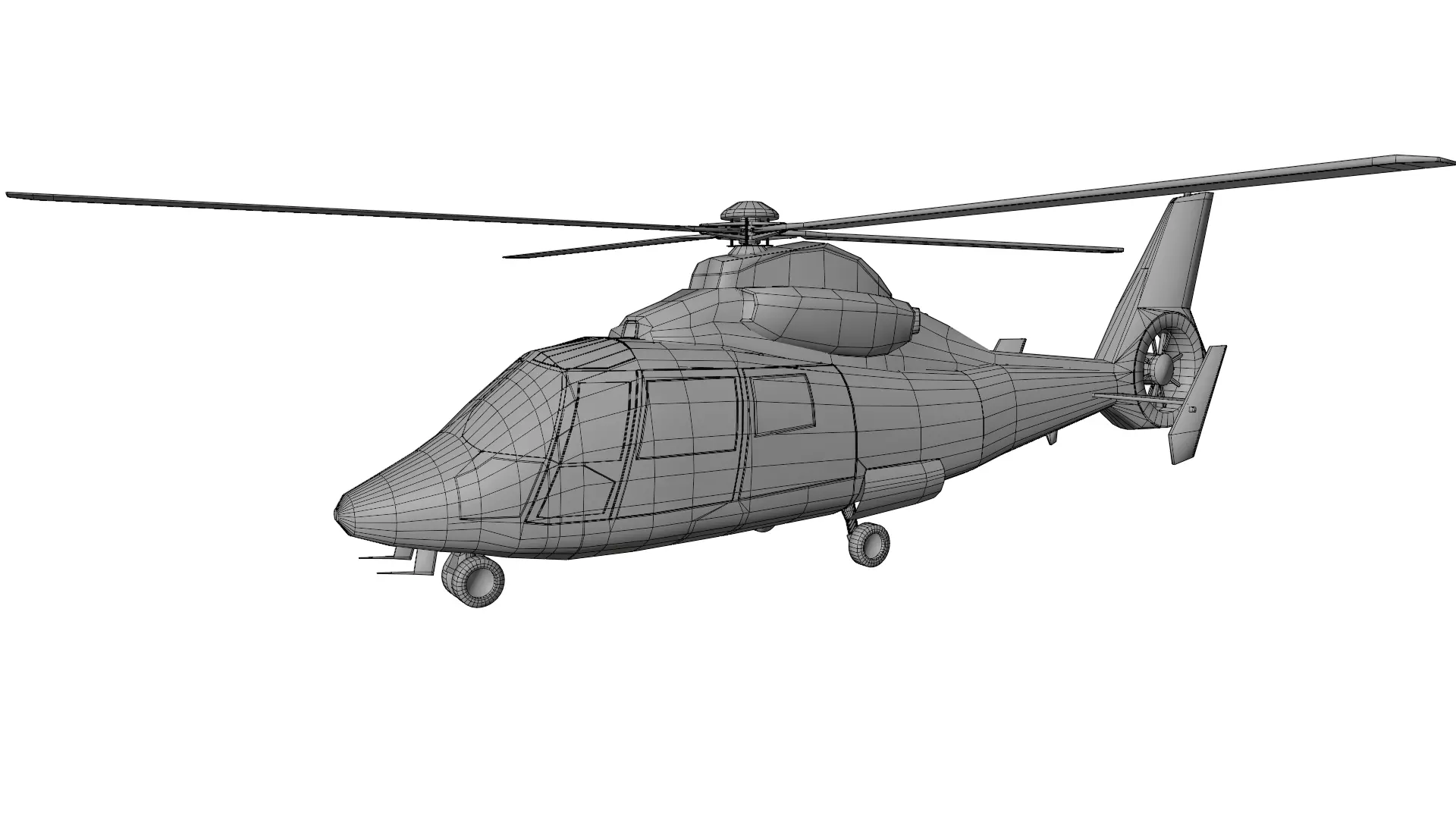 Dolphin Helicopter  Harbin Z-9 3D model_9