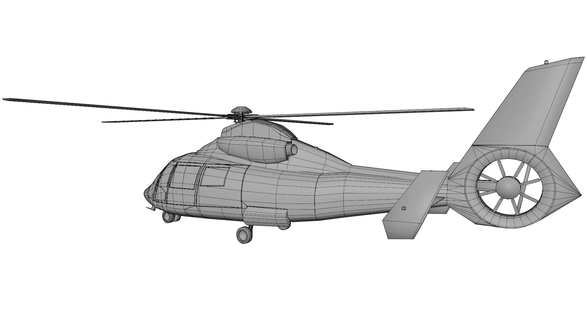 Dolphin Helicopter  Harbin Z-9 3D model_11