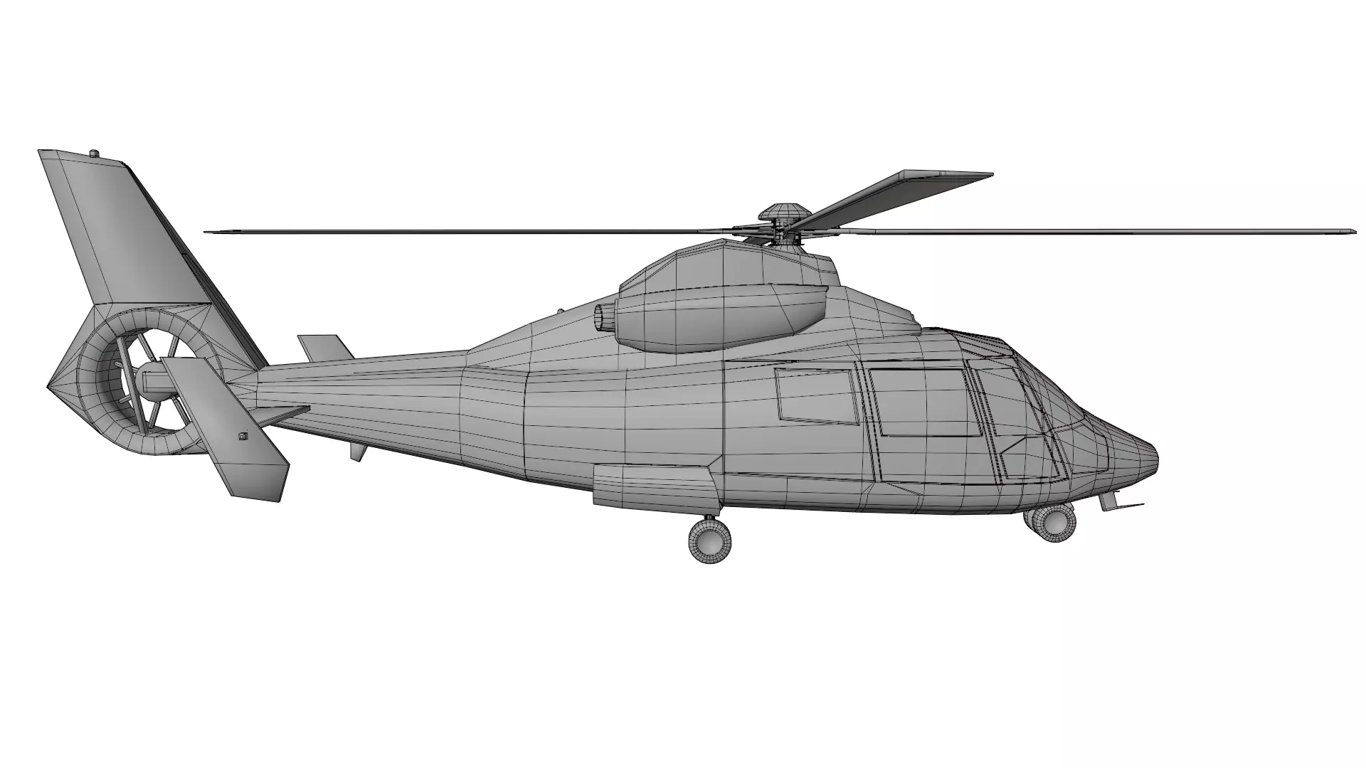 Dolphin Helicopter  Harbin Z-9 3D model_14
