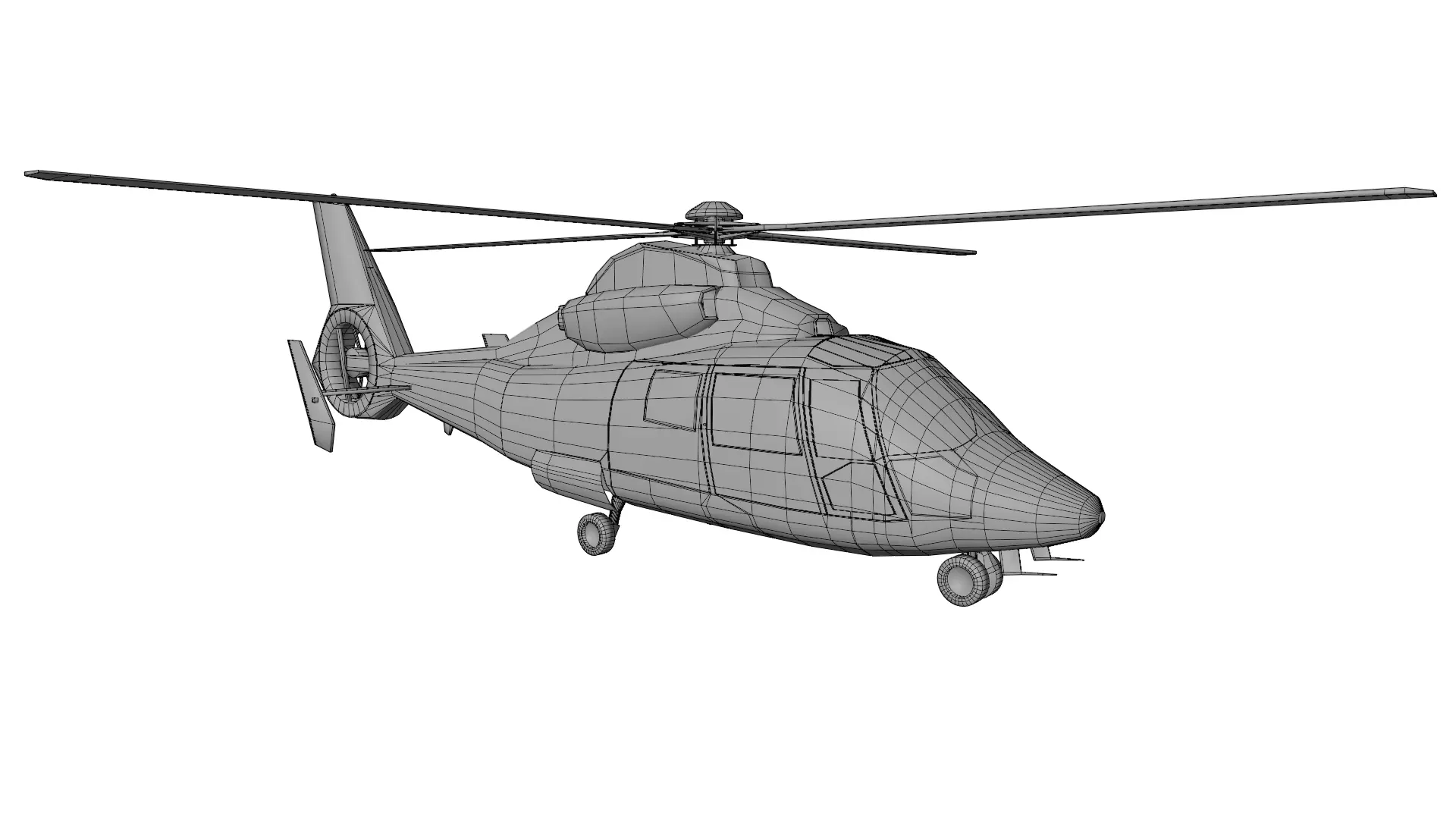 Dolphin Helicopter  Harbin Z-9 3D model_15