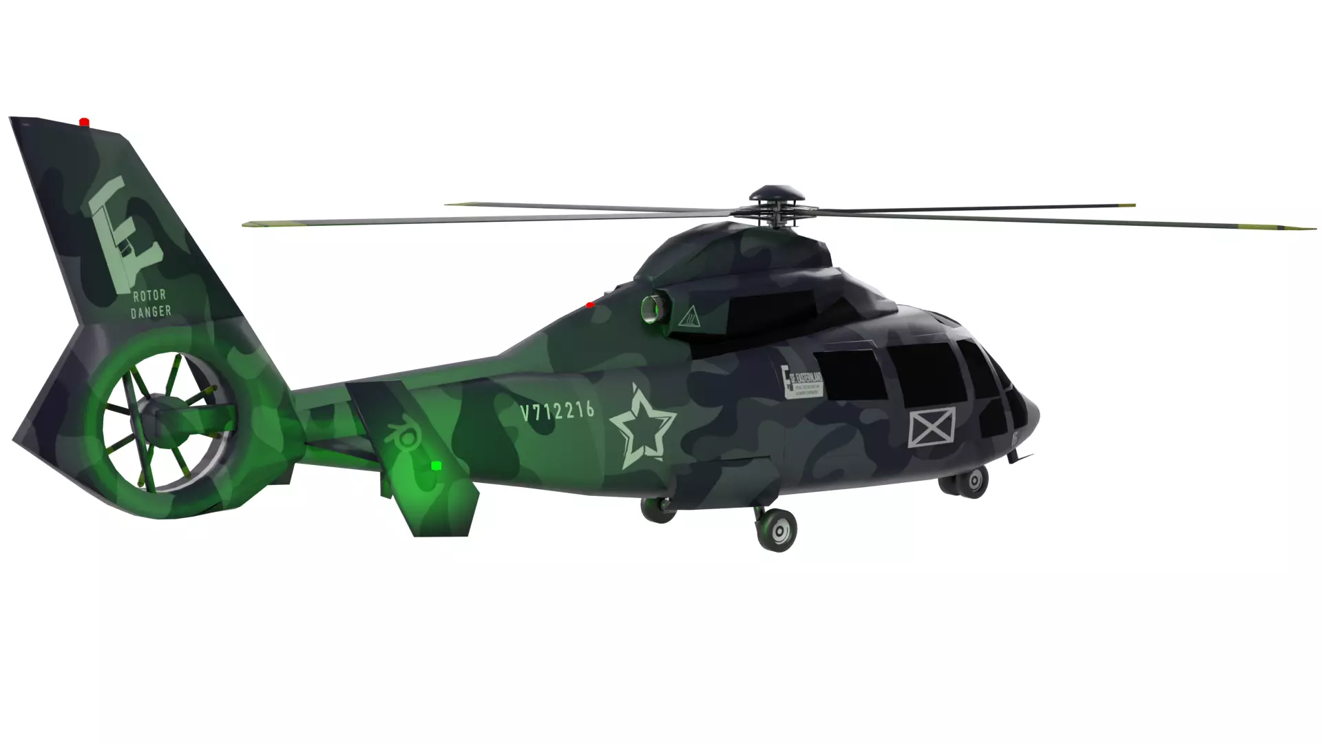 Dolphin Helicopter  Harbin Z-9 3D model_4