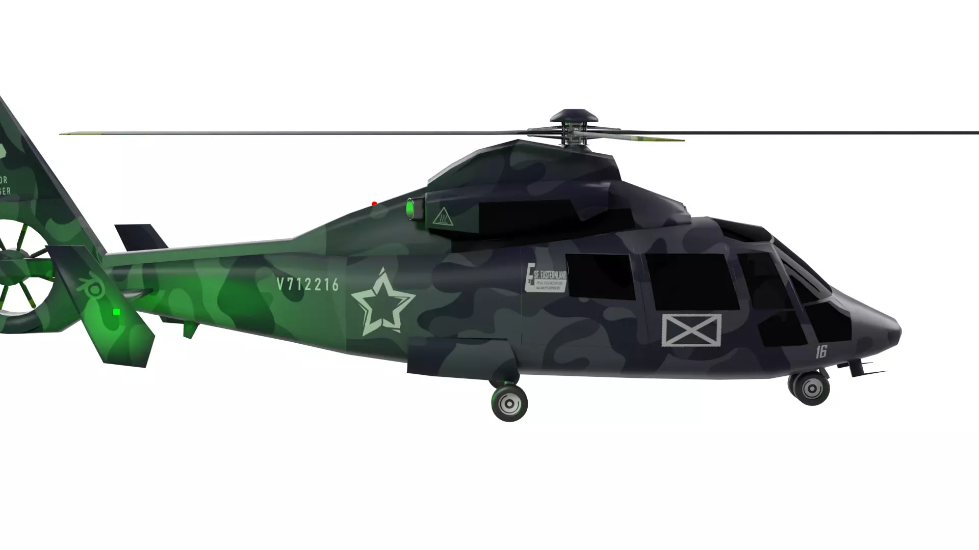Dolphin Helicopter  Harbin Z-9 3D model_5
