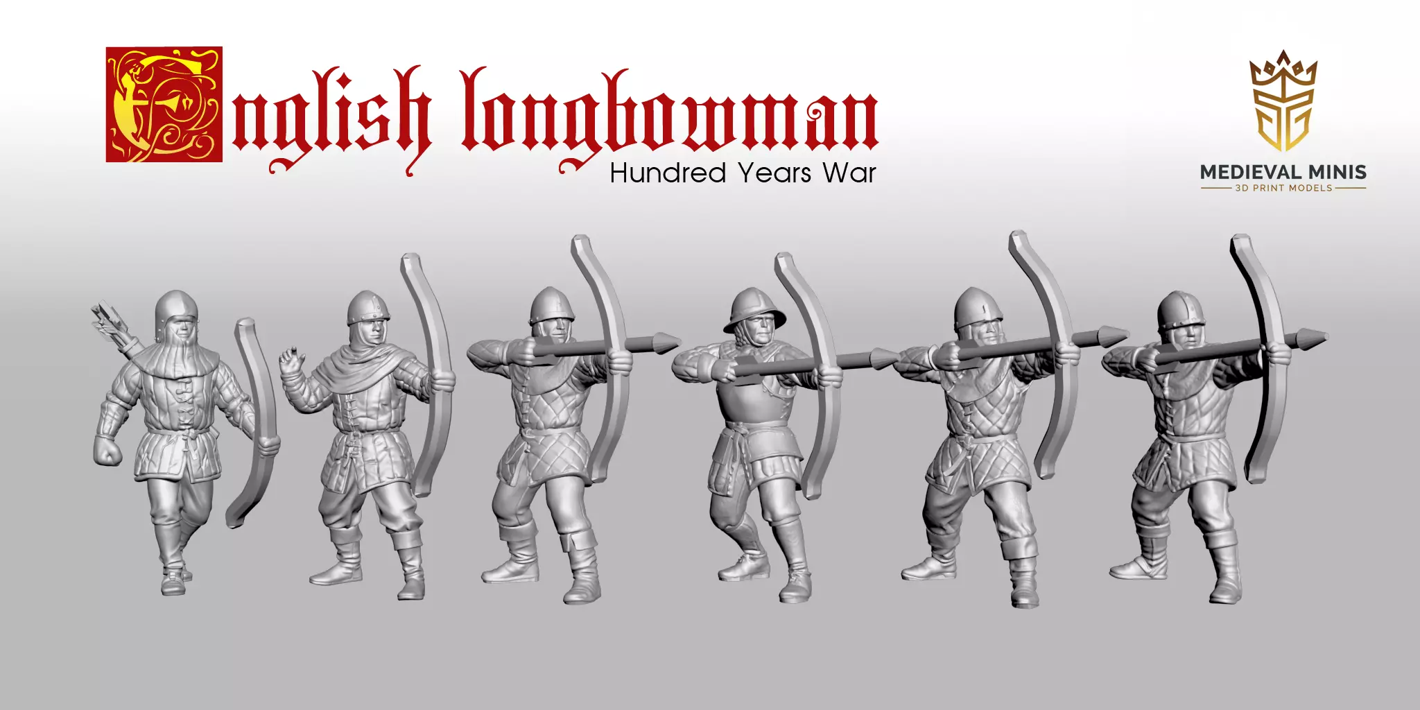 English longbowman 2 3D print model_0