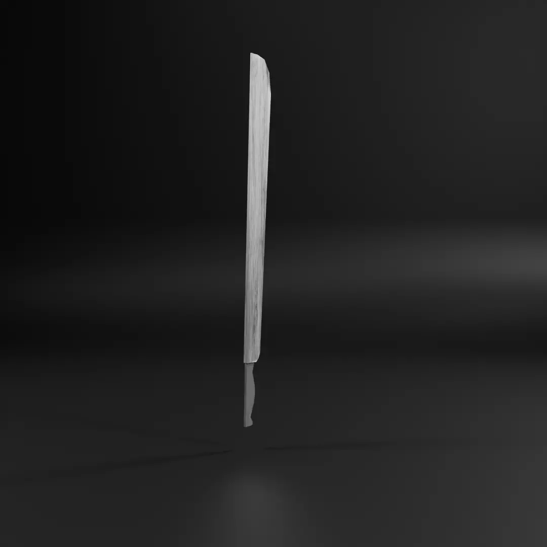 Low- poly Machete game ready  Low-poly 3D model_7