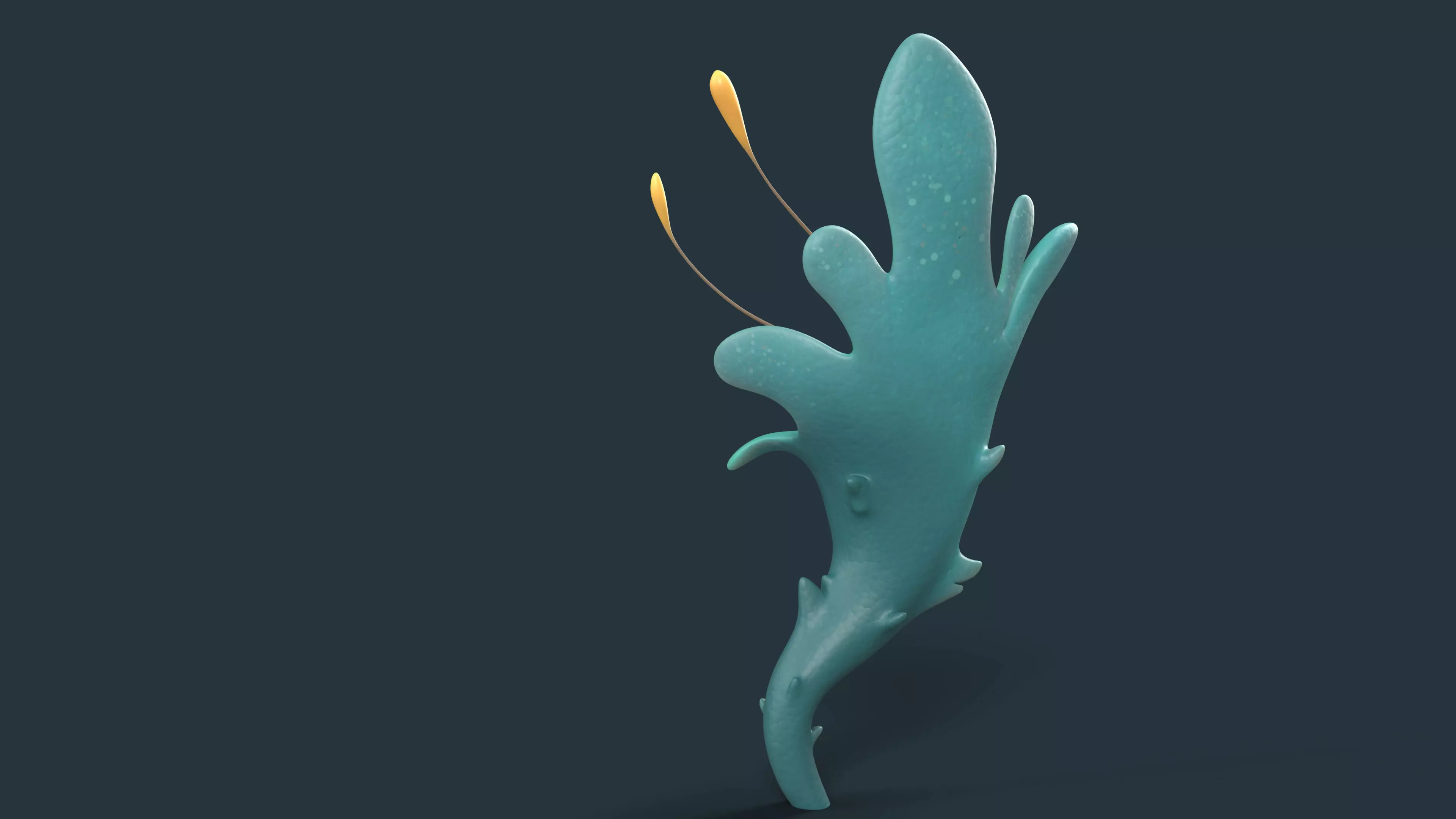 Cartoon Seaweed 01 Low-poly 3D model_4