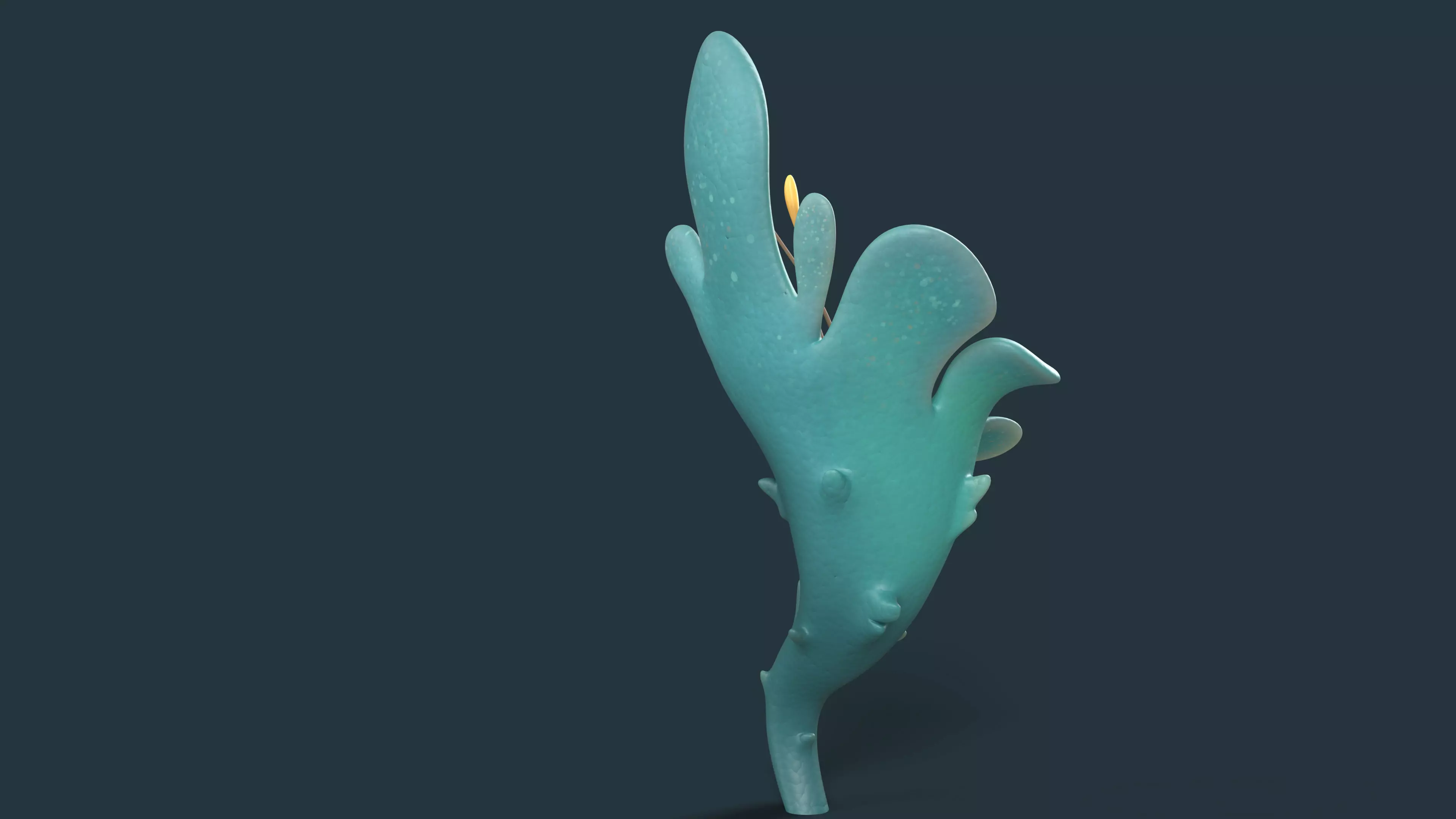 Cartoon Seaweed 01 Low-poly 3D model_6