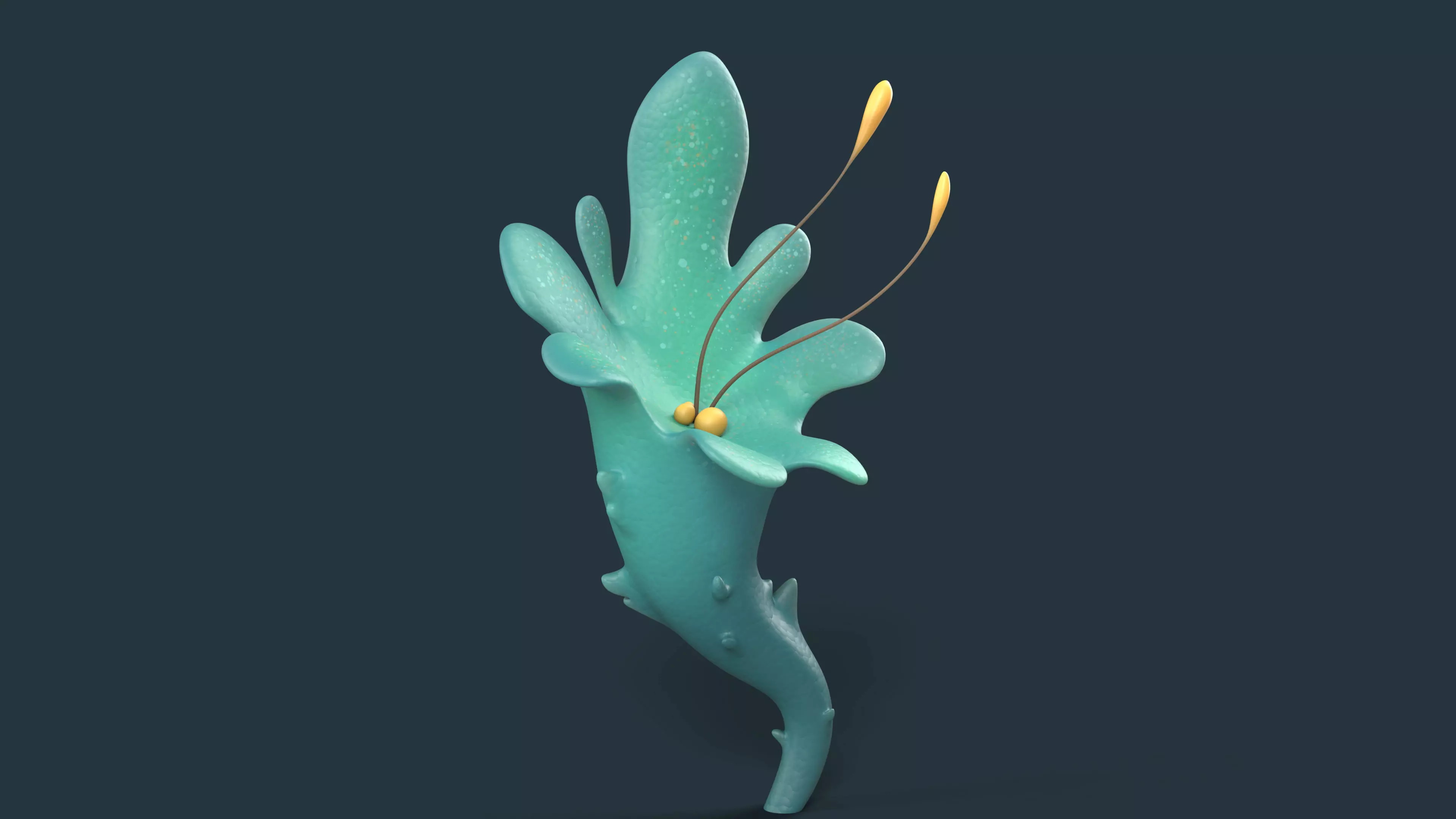 Cartoon Seaweed 01 Low-poly 3D model_7