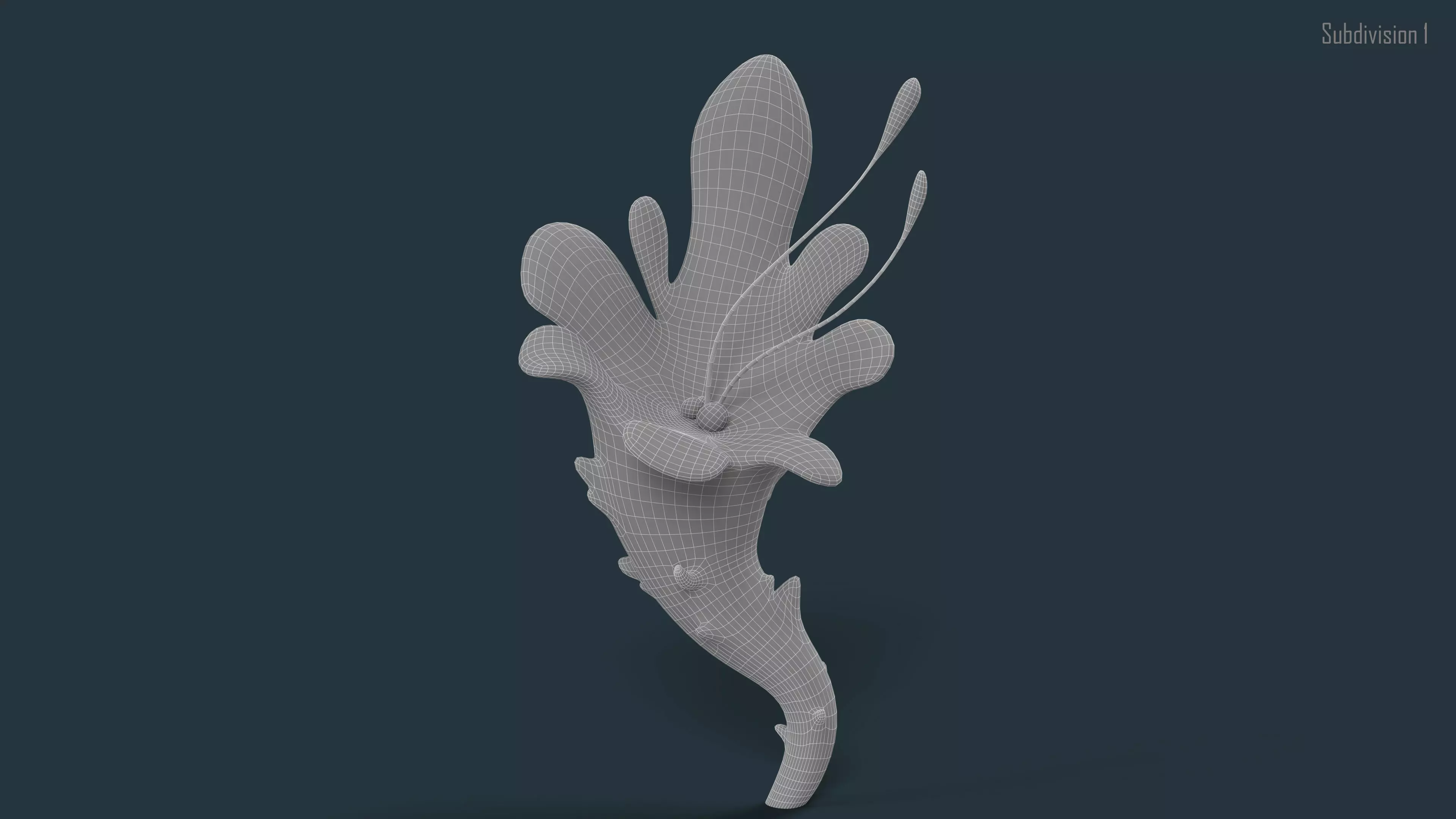 Cartoon Seaweed 01 Low-poly 3D model_14