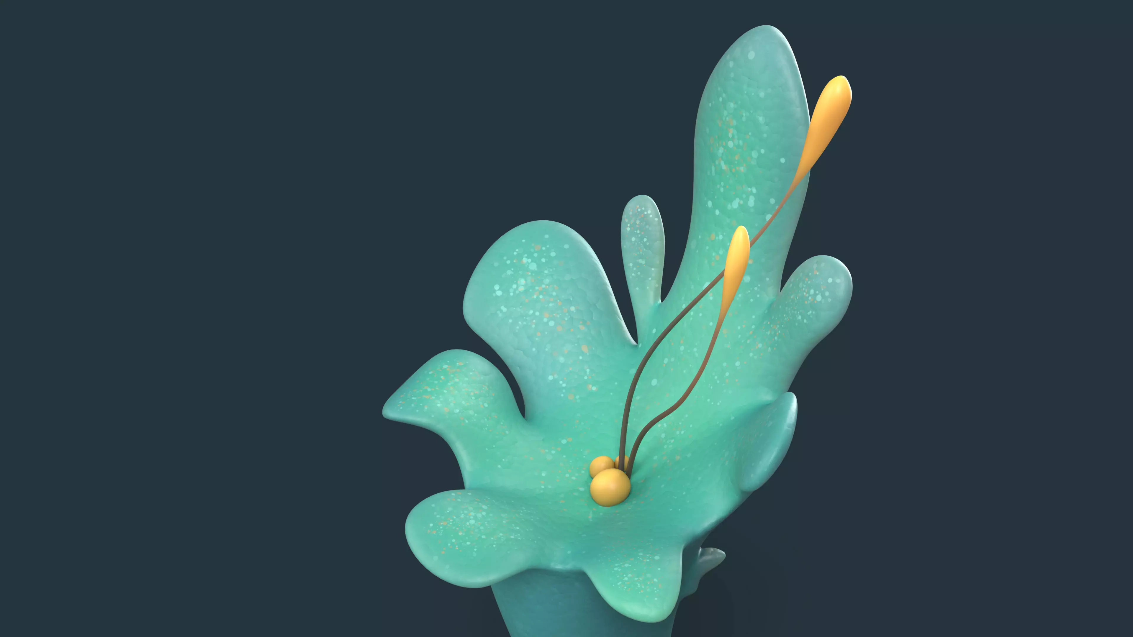 Cartoon Seaweed 01 Low-poly 3D model_9