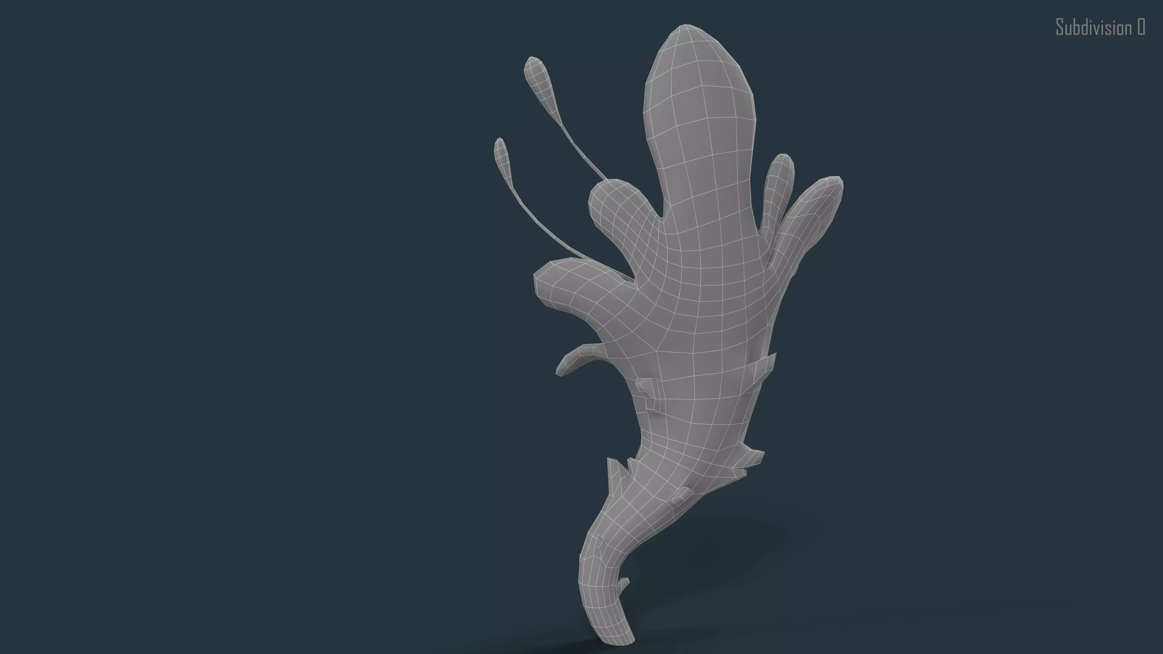 Cartoon Seaweed 01 Low-poly 3D model_15