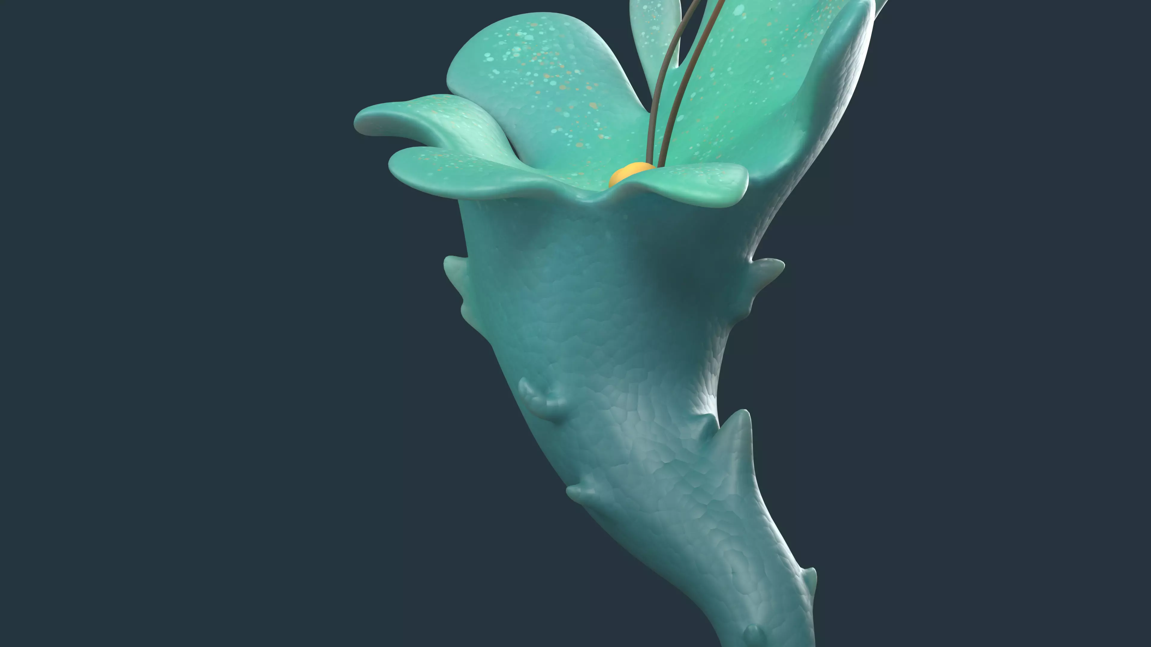 Cartoon Seaweed 01 Low-poly 3D model_10