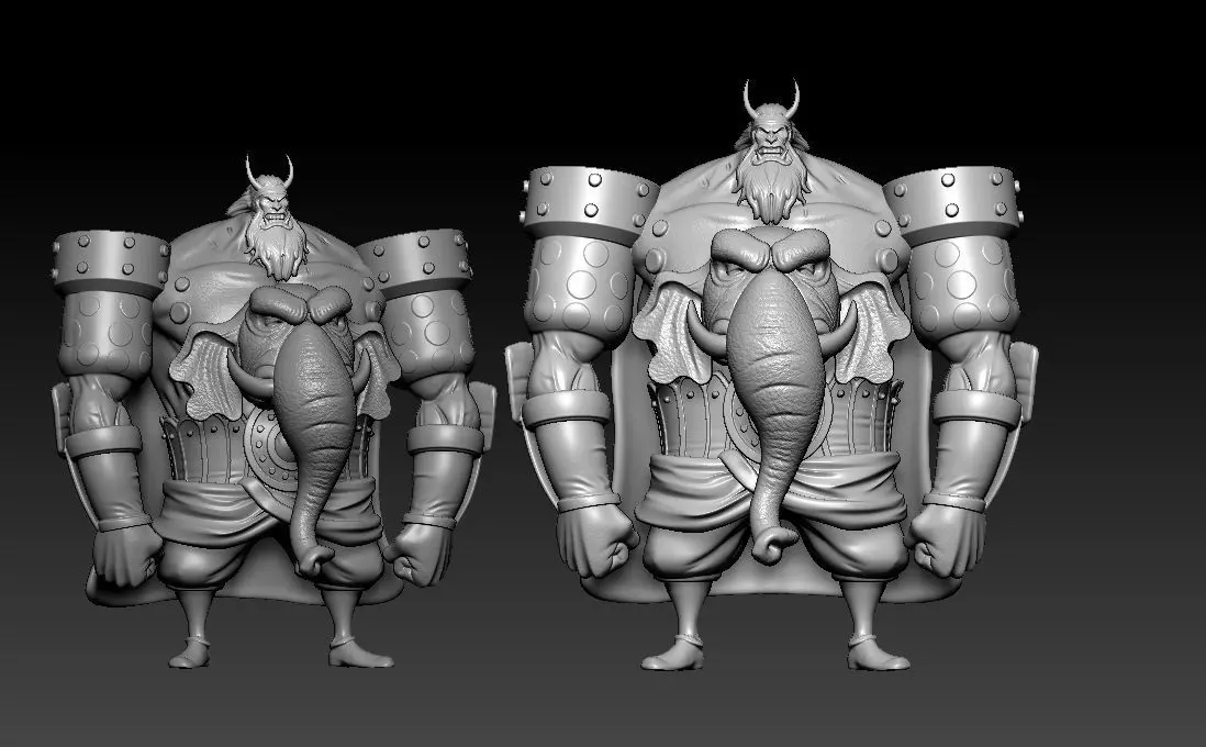 Babanuki - Beasts Pirates - KAIDO pirates - ONE PIECE 3D print model_3