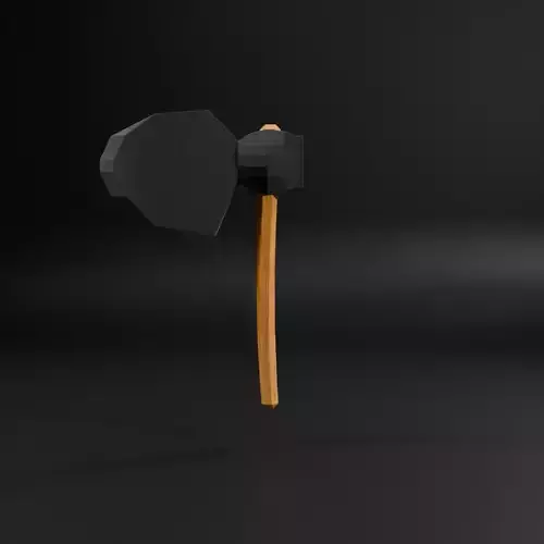 Low-poly Axe Game ready model Low-poly 3D model