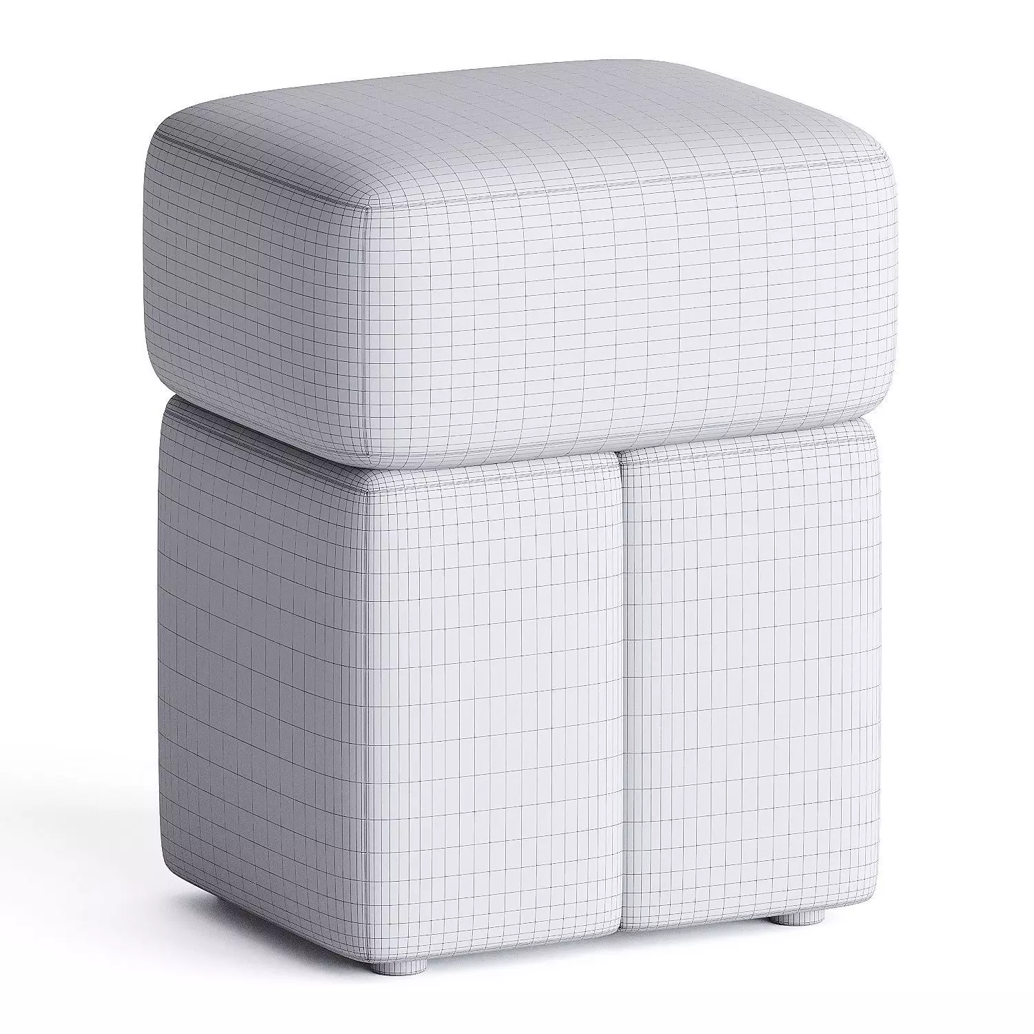 pouf soft 3D model_4