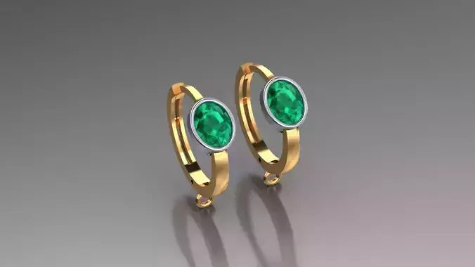 22 Diamond  Gemstone Bali Hoop Bundle 3DM  STL