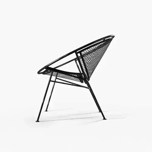 Hoop Lunga Chair of the metal lattice 