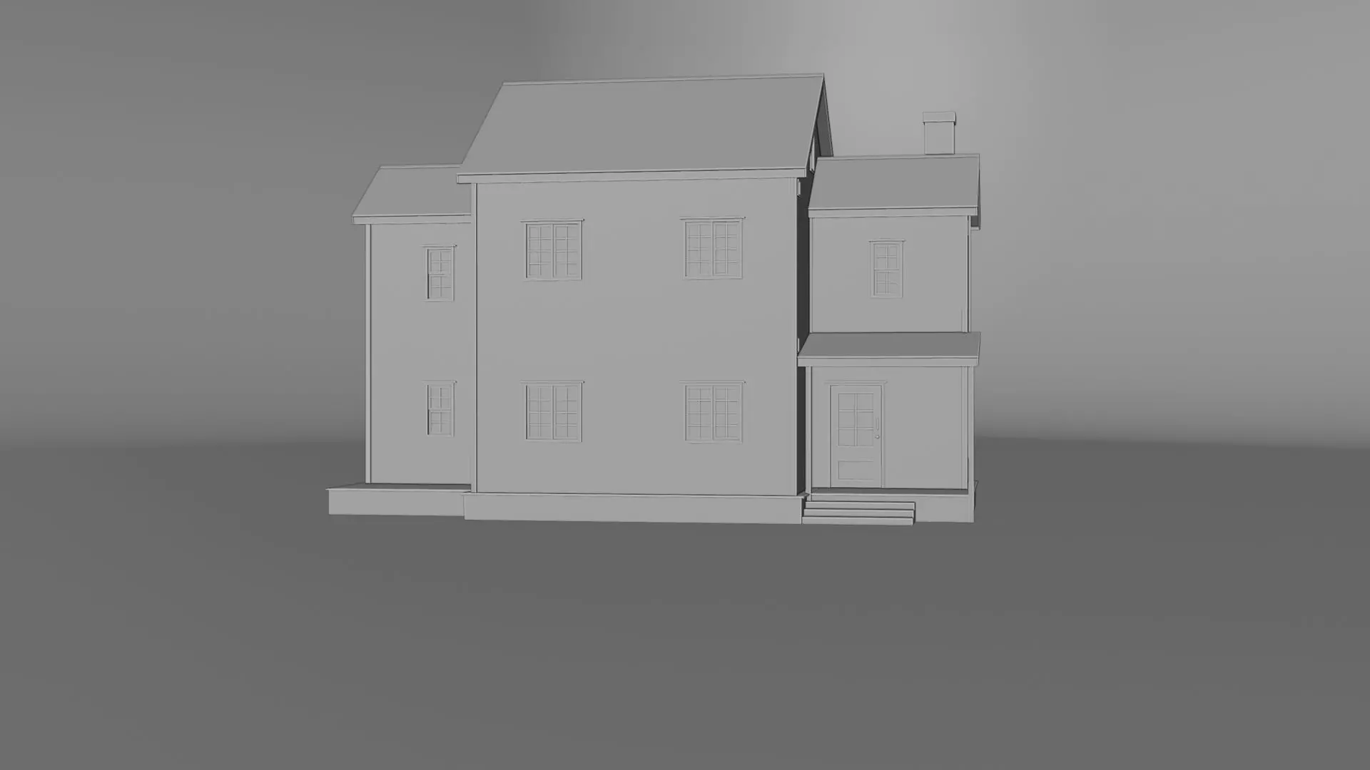 Suburb House Collection 24 high quality town houses 3D model_36