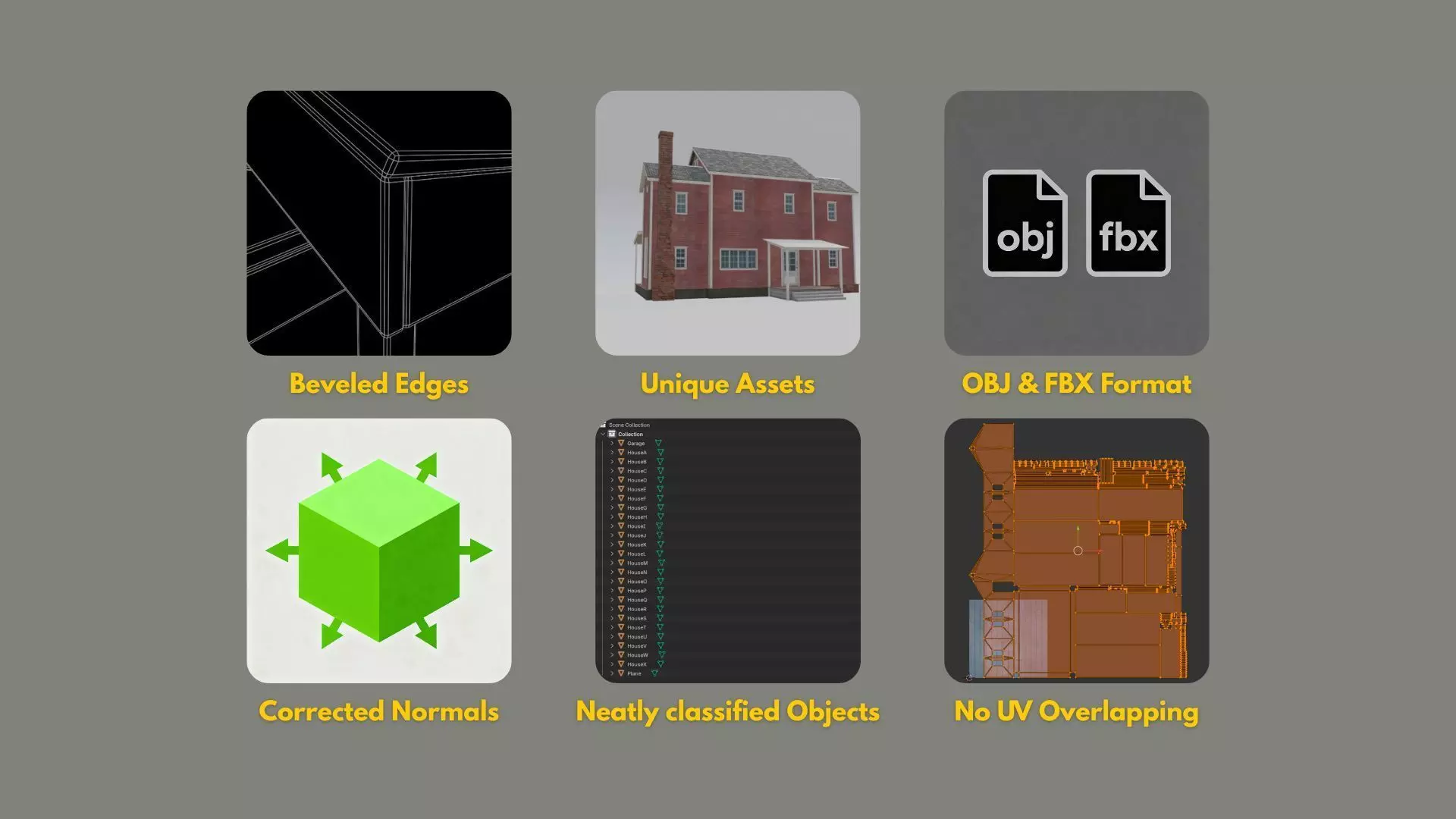 Suburb House Collection 24 high quality town houses 3D model_1