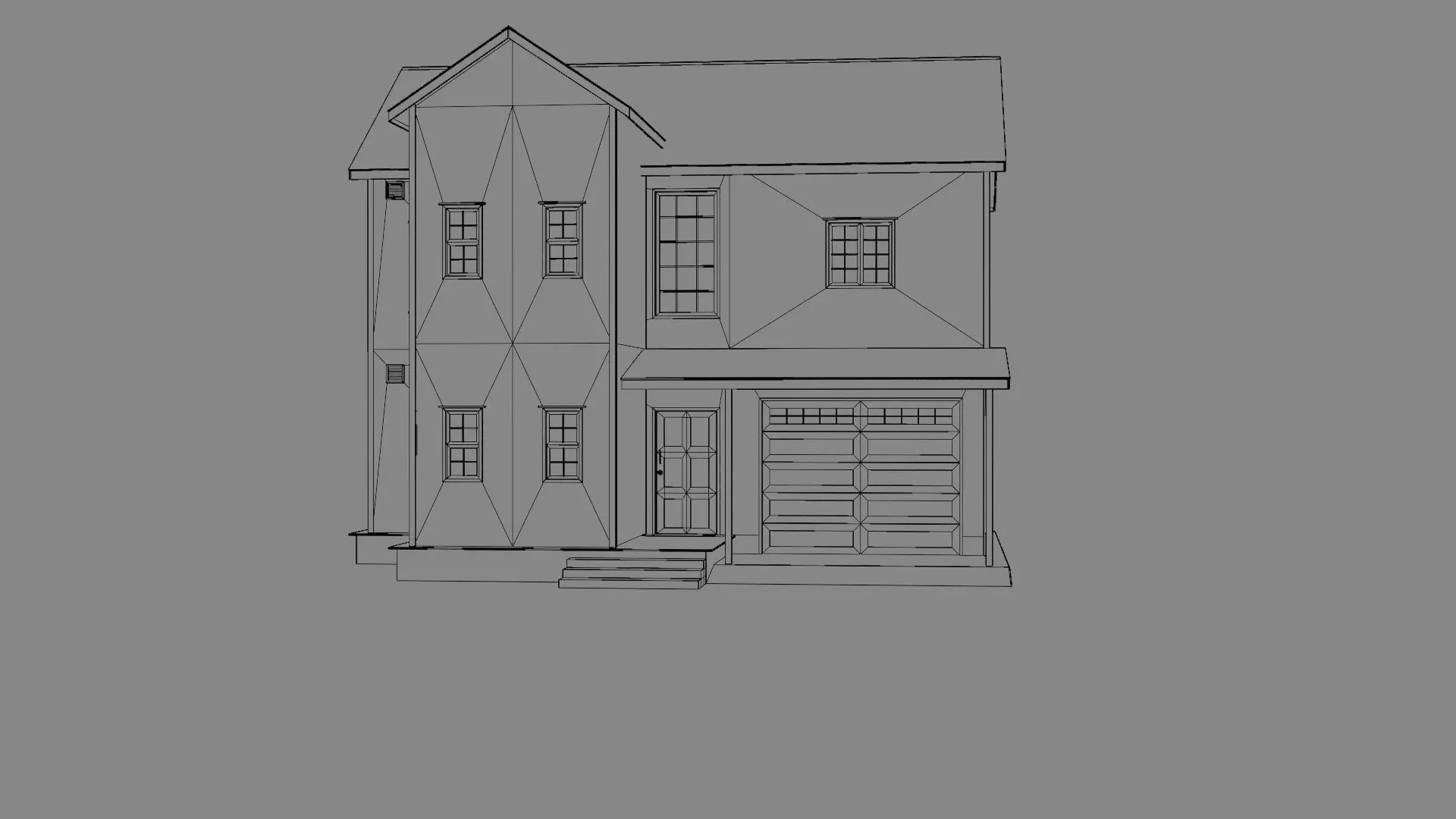 Suburb House Collection 24 high quality town houses 3D model_67