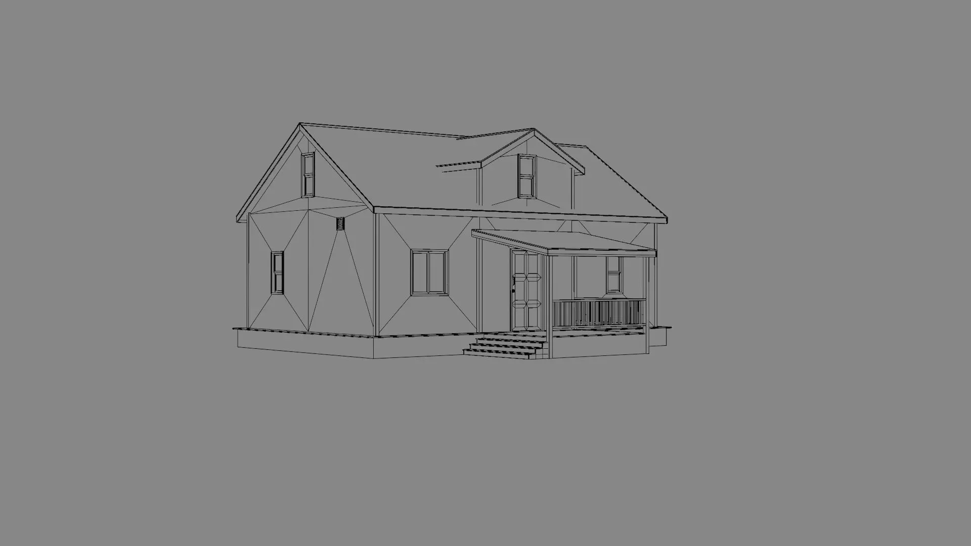 Suburb House Collection 24 high quality town houses 3D model_28