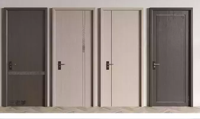 Wooden-door Single-door Bedroom-door