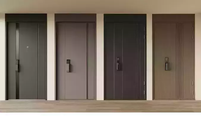 Wooden-door double-door  Password-door entrance-door