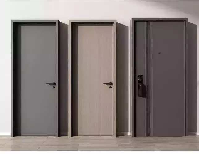 Wooden-door Single-door Bedroom-door