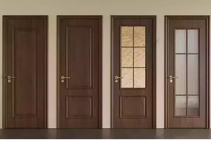 Wooden-door Single-door Bedroom-door Glass-door Bathroom-door