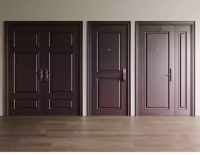 Wooden-door double-door  Password-door entrance-door