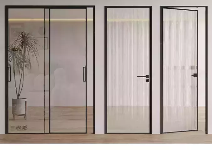 Bathroom-door  toilet-door glass