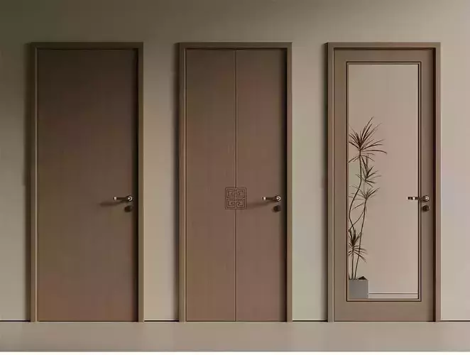 Wooden-door Single-door Bedroom-door Glass-door Bathroom-door