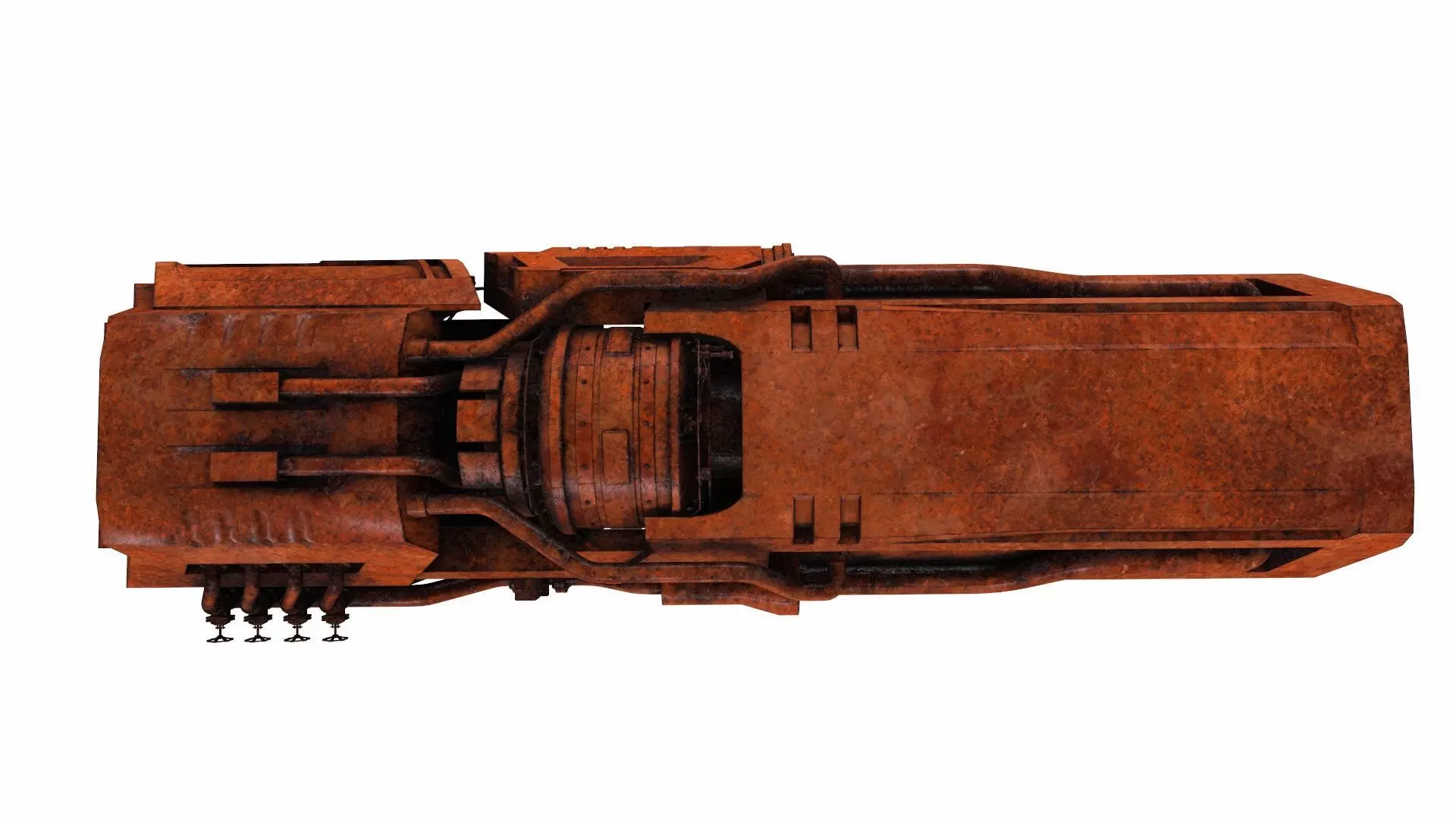 Industrial Machine  3D Model Low-poly 3D model_4