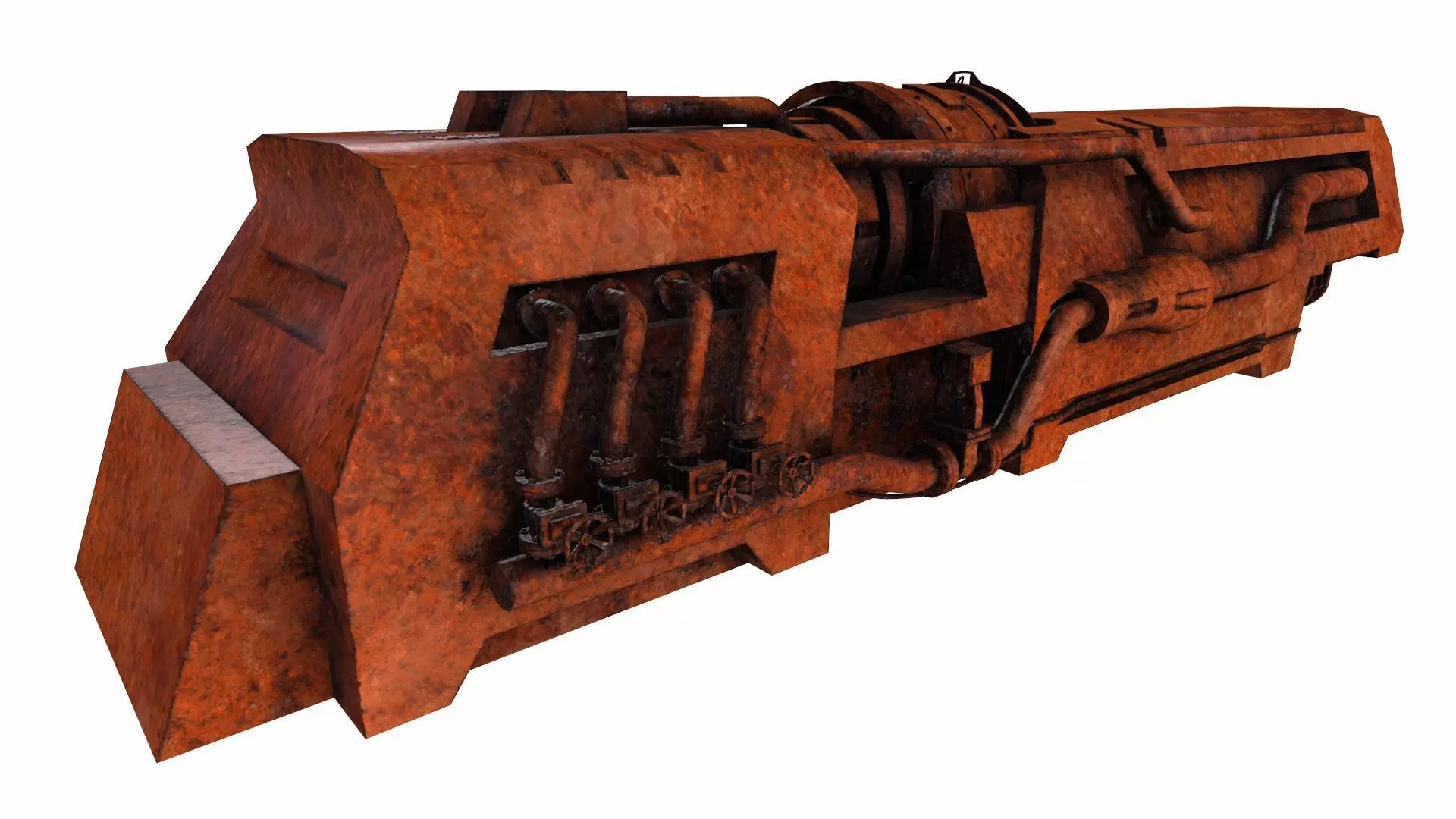 Industrial Machine  3D Model Low-poly 3D model_3