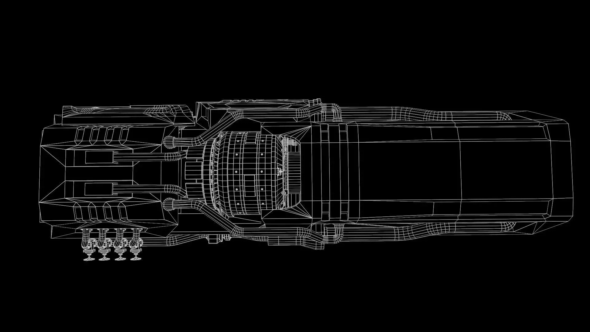 Industrial Machine  3D Model Low-poly 3D model_8