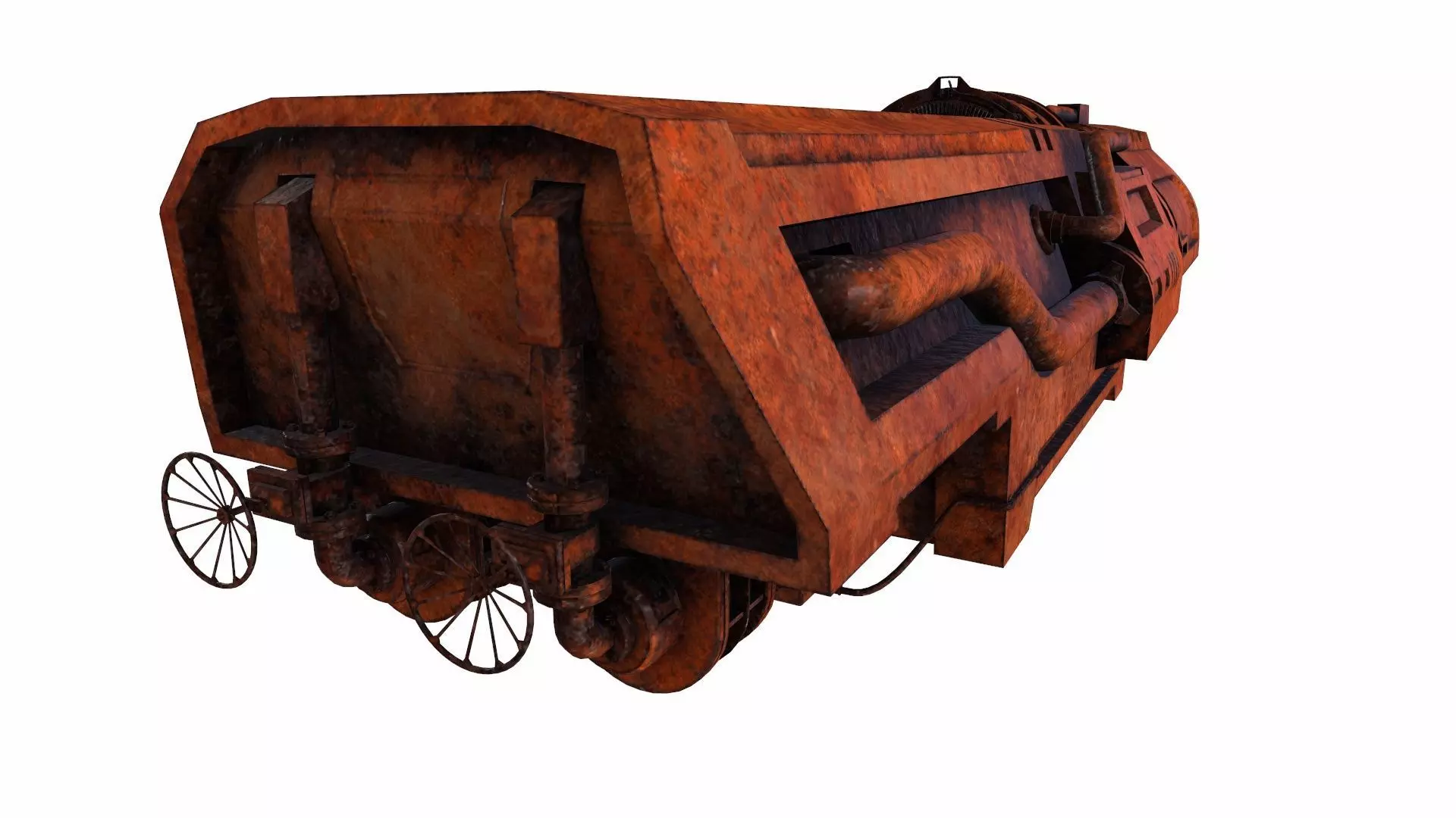 Industrial Machine  3D Model Low-poly 3D model_6