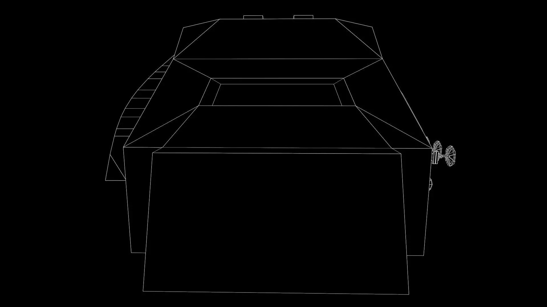 Industrial Machine  3D Model Low-poly 3D model_9