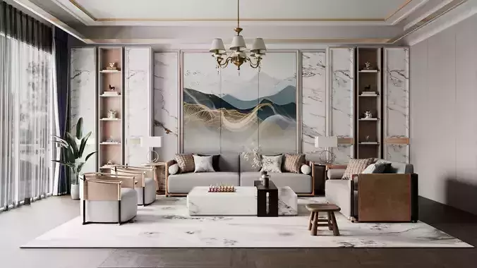 Modern and trendy living room blender 