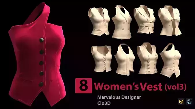 8 Womens Vest- vol3