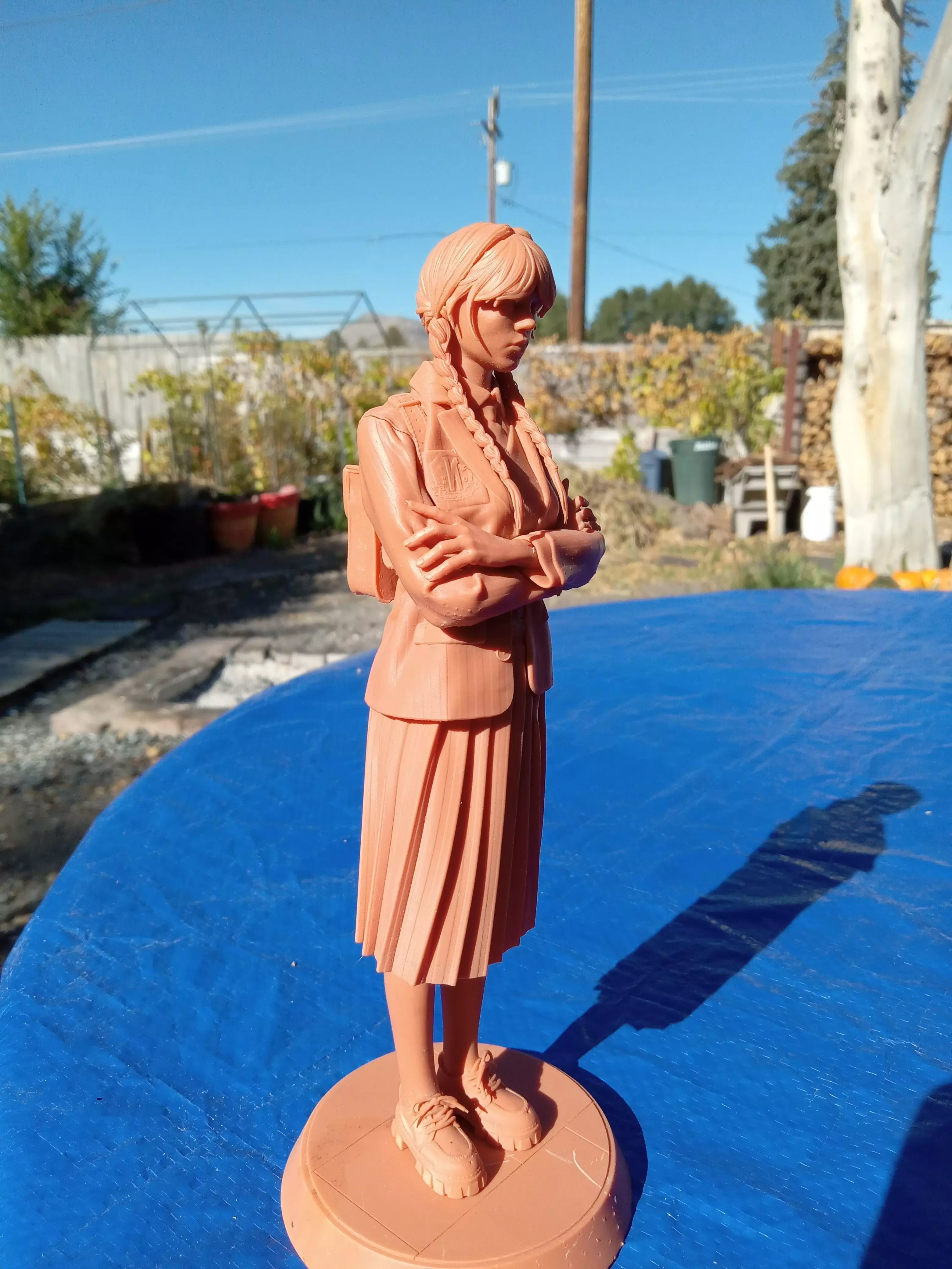 Wednesday Addams Free Download STL 3D Print Model Free 3D print model_4