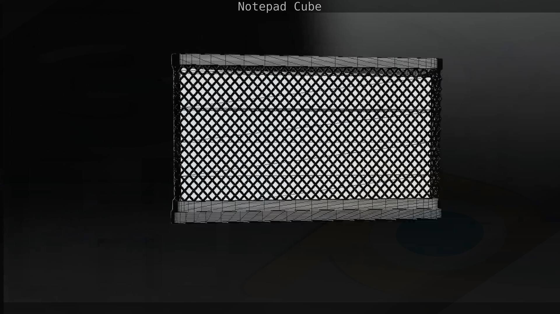 Wire Mesh Notepad Memo Cube 3D model_39