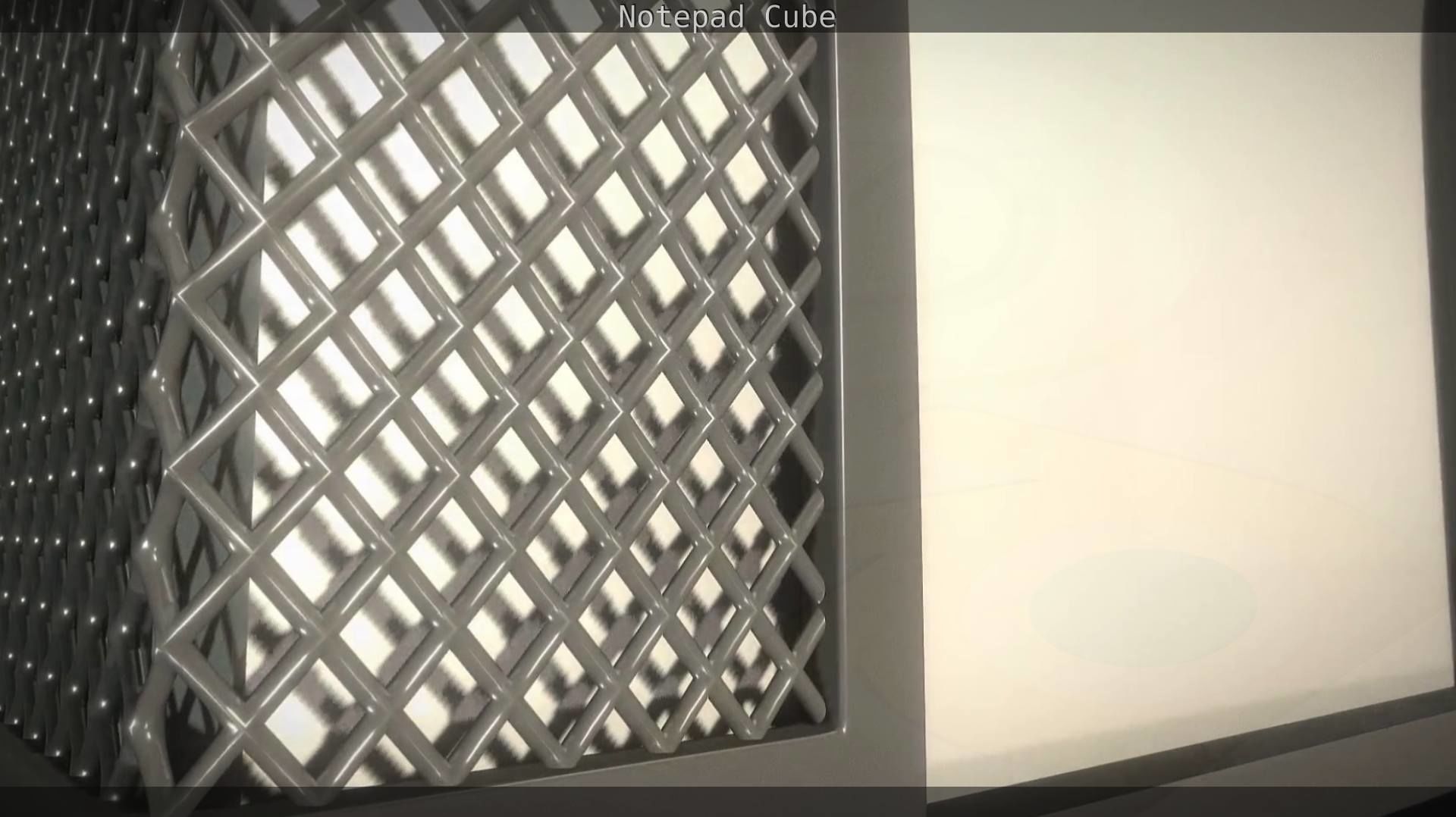 Wire Mesh Notepad Memo Cube 3D model_20