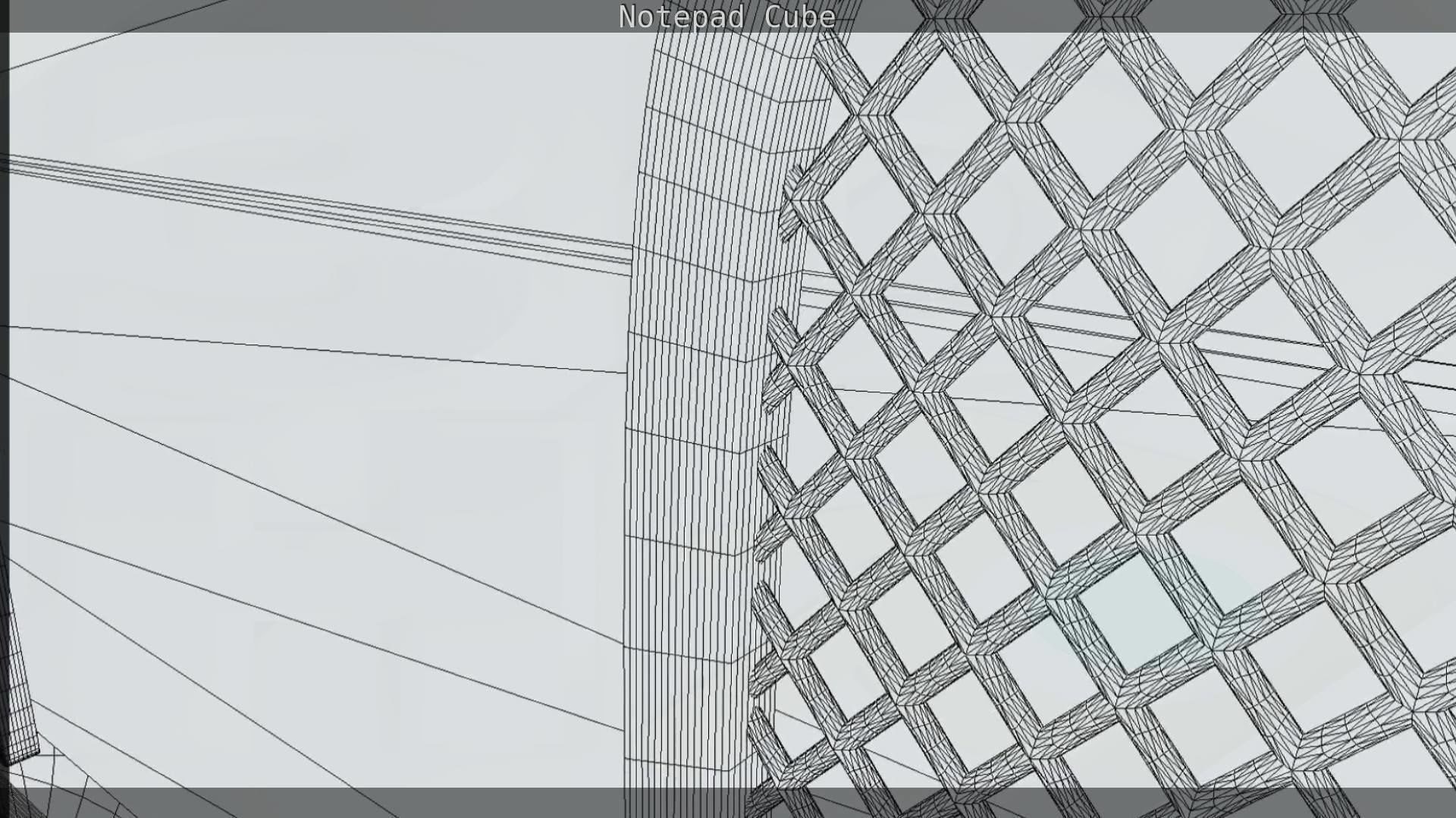 Wire Mesh Notepad Memo Cube 3D model_37