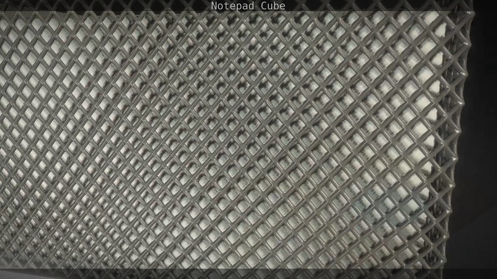 Wire Mesh Notepad Memo Cube 3D model_25